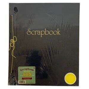 Vintage Thompson Scrapbook Navy Blue Post-Bound String Tie 100 Heavy Gauge Pages